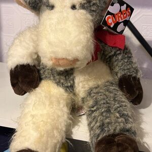Mary Meyer “Curds” the cow plush stuffed animal 15” with tag vintage 1997